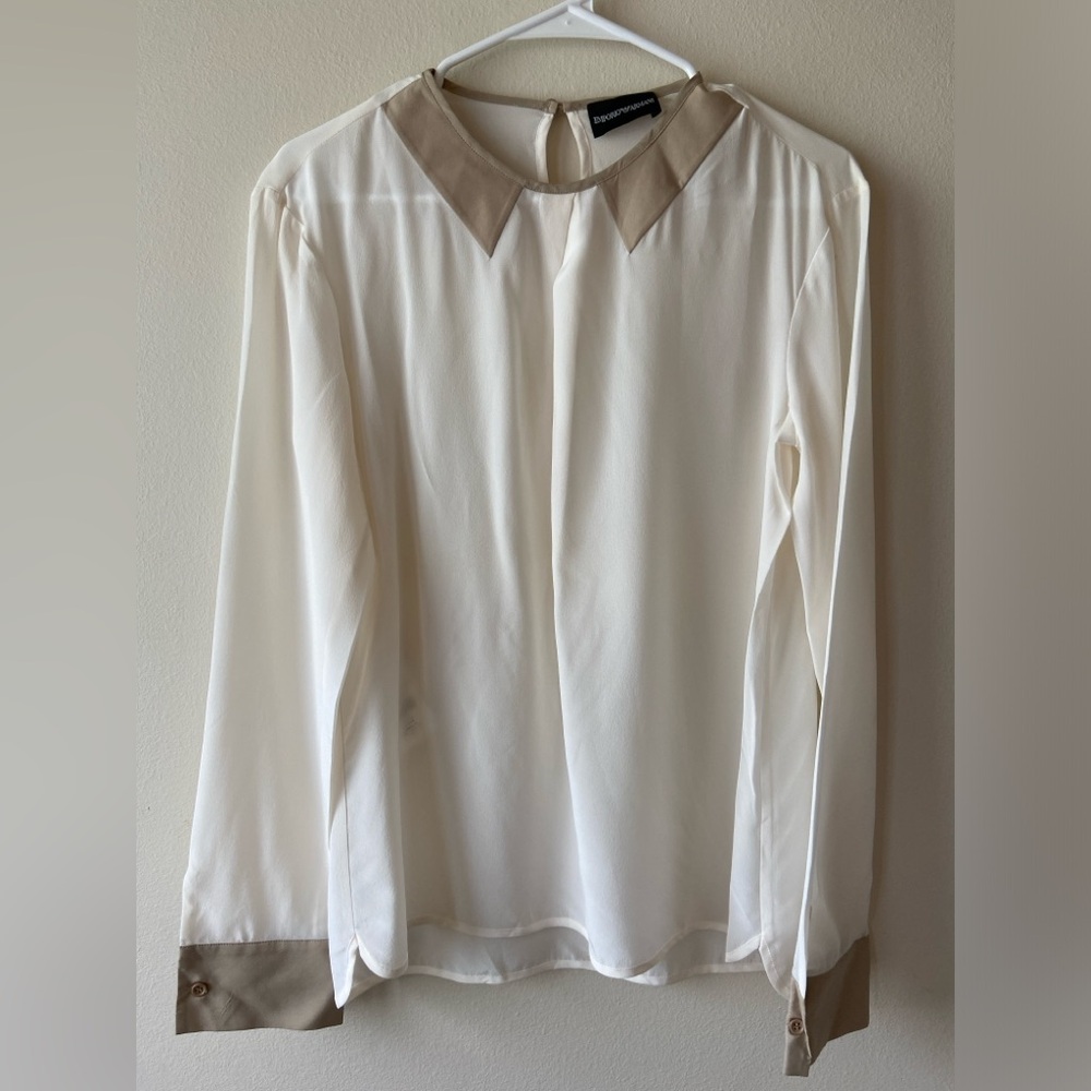 Emporio Armani silk Blouse shirt women’s size US8